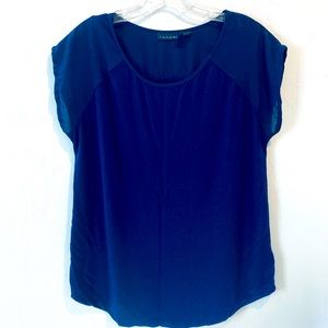 Tahari navy top